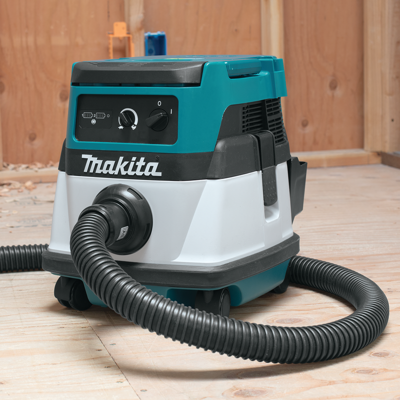 Makita (XCV04Z) Extractor/aspiradora de polvo seco con filtro HEPA de 36 V (X2) LXT®/con cable de 2,1 galones, (solo herramienta) 