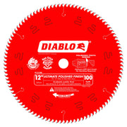 Diablo | 12" x 100 - Teeth Ultimate Polished Finish Saw Blade for Wood - Pacific Power Tools