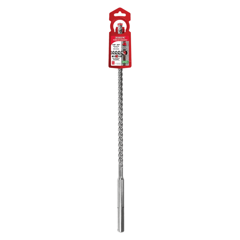 Diablo | 1/2" x 16" x 21" Rebar Demon™ SDS - Max 4 - Cutter Full Carbide Head Hammer Drill Bit - Pacific Power Tools