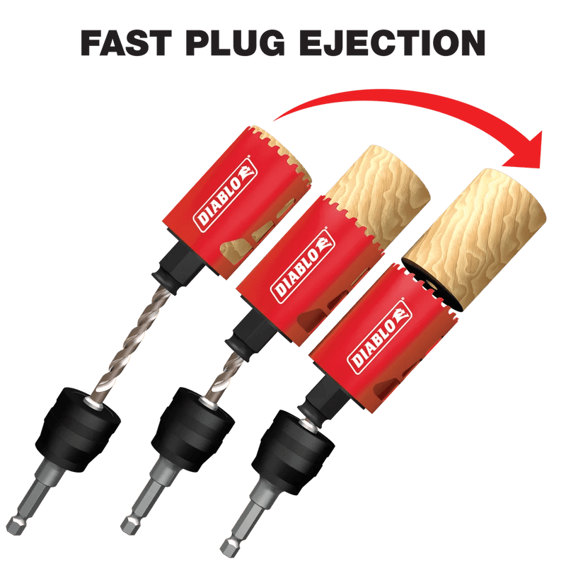 Diablo | 17 pc Bi - Metal Hole Saw Set for Plumbers - Pacific Power Tools