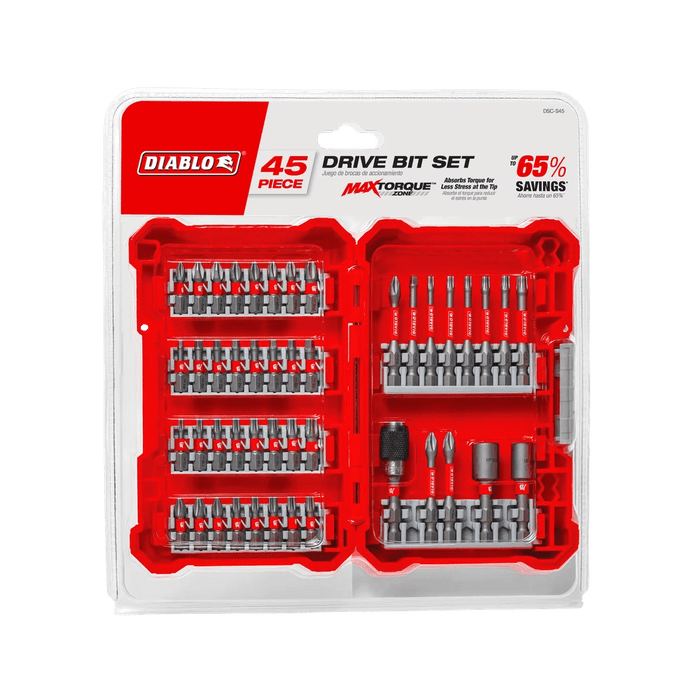 Diablo | 45 pc Screwdriving Set (45 - Piece) - Pacific Power Tools