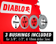 Diablo | 5 - 3/8" x 30 - Teeth Steel Demon™ Carbide Saw Blade for Medium Metal - Pacific Power Tools