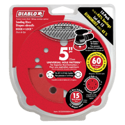 Diablo | 5" 60 - Grit Hook & Lock™ ROS Sanding Discs (15 - Pack) - Pacific Power Tools