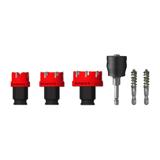 Diablo | 6 pc Steel Demon™ Carbide Teeth Hole Cutter Set (6 - Pieces) - Pacific Power Tools