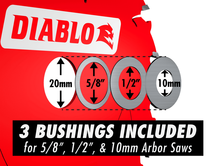 Diablo (D053850NMX) 5 - 3/8" x 50 - Teeth Saw Blade for Medium Aluminum - Pacific Power Tools