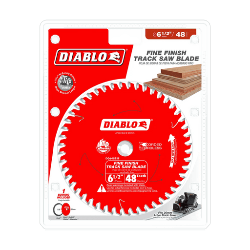 Diablo | Diablo 6 - 1/2" 48 - Teeth Track Saw Blade for Fine Finish and Plywood - Pacific Power Tools