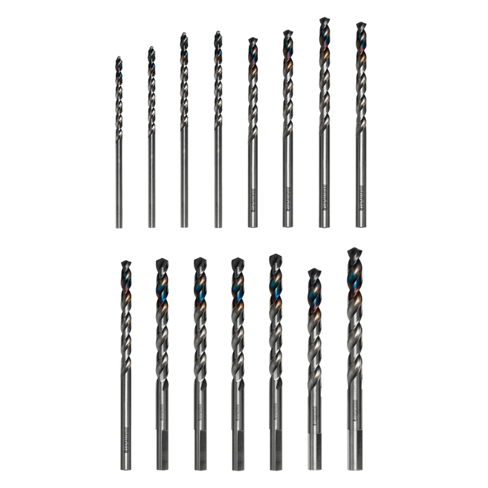 Diablo (DMD - S15T) 15 pc Metal Demon™ Drill Bits Set for Mild, Hardened and Stainless Steels - Pacific Power Tools