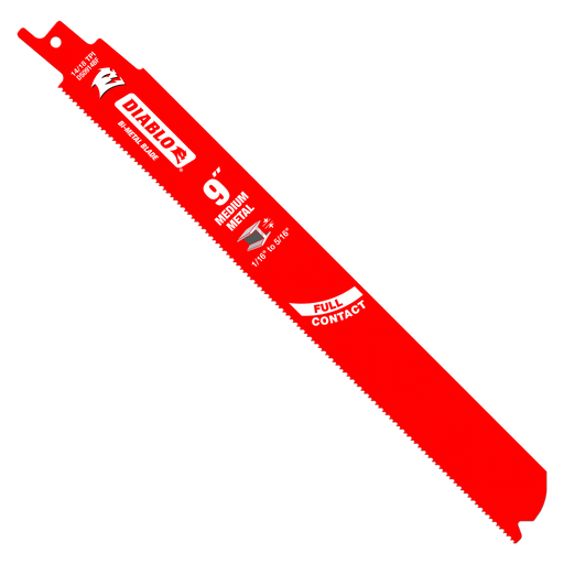 Diablo (DS0914BF200) 9" 14/18TPI Bi - Metal Reciprocating Saw Blades for Medium Metal (200 - pk) - Pacific Power Tools