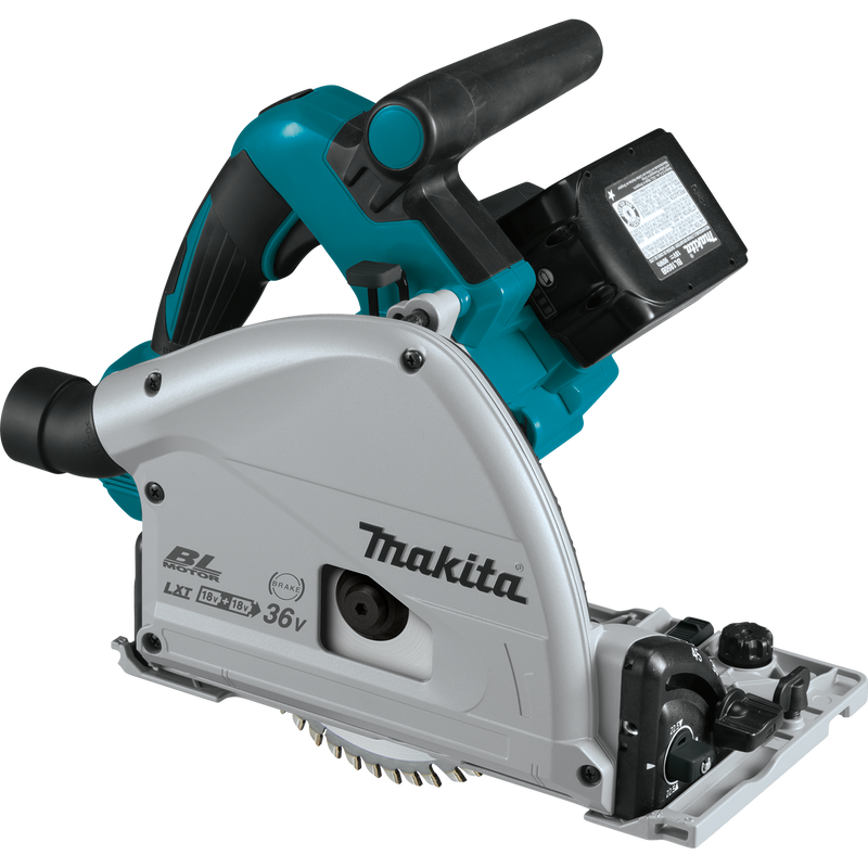 Makita (XPS01PTJ) Juego de sierra circular de inmersión de 6-1/2" LXT® sin escobillas de 36 V (X2) 