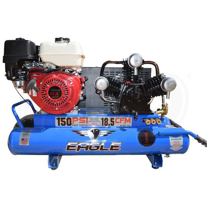 Eagle | 9-HP 10-Gallon Wheelbarrow Air Compressor w/ Honda Engine - Pacific Power Tools