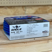 Eagle | Hybri-Flex 3/8" x 50' Air Hose w/ 1/4" MNPT Fittings - Pacific Power Tools