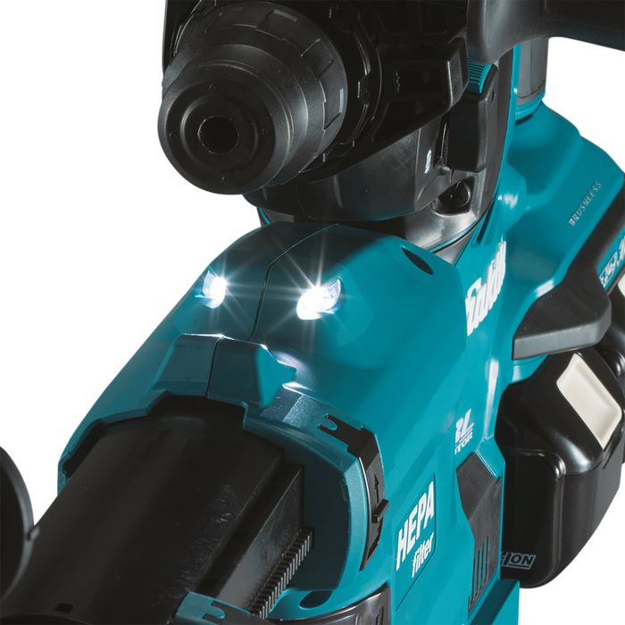 Makita (DX08) Dust Extractor Attachment with HEPA Filter Cleaning Mechanism, XRH08, XRH10