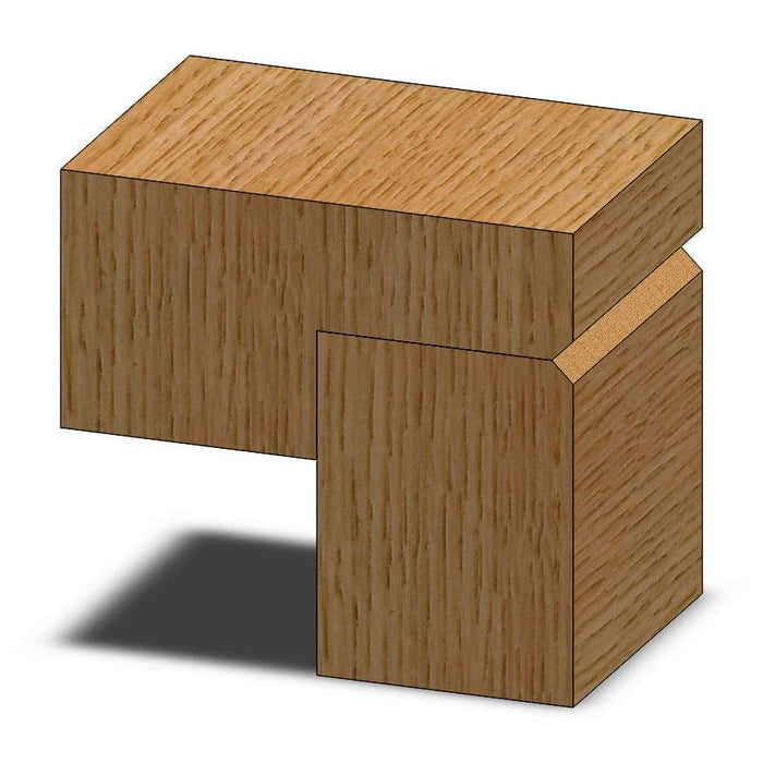 Whiteside (2425) VGROOVE FLUSHTRIM, 1/2CD 1/4SH