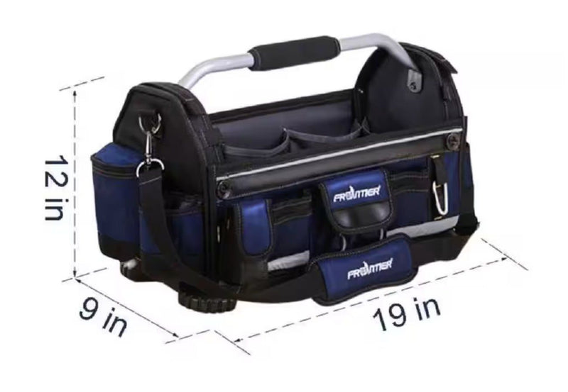 Frontier | 19 in. Open Tote Tool Bag with Rotating Handle - Pacific Power Tools