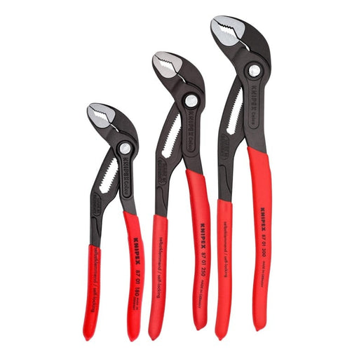 Knipex (00 20 06 US1) 3 Pc Cobra® Pliers Set (7", 10", & 12") - Pacific Power Tools