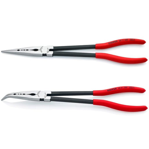 Knipex (00 80 01 US) 2 Pc Long Reach Needle Nose Set (28 71 280 & 28 81 280) - Pacific Power Tools