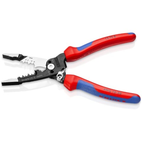 KNIPEX (13 72 8 SBA) 8" Forged Wire Stripper 20 - 10 AWG - Pacific Power Tools