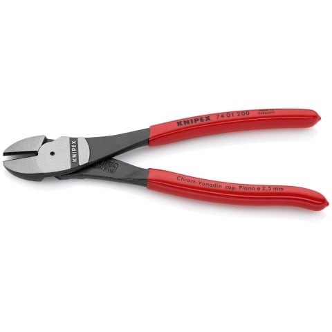 KNIPEX (74 01 200 SBA) 8" High Leverage Diagonal Cutters - Pacific Power Tools