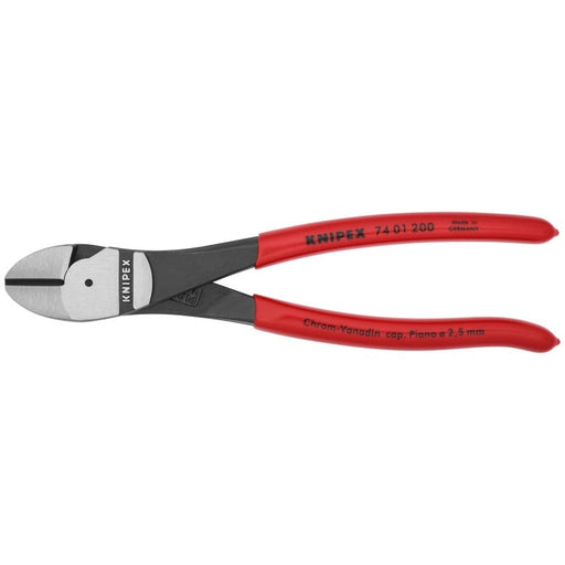 KNIPEX (74 01 200 SBA) 8" High Leverage Diagonal Cutters - Pacific Power Tools