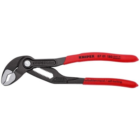 KNIPEX (87 01 180 SBA) 7 - 1/4" Cobra® Water Pump Pliers - Pacific Power Tools