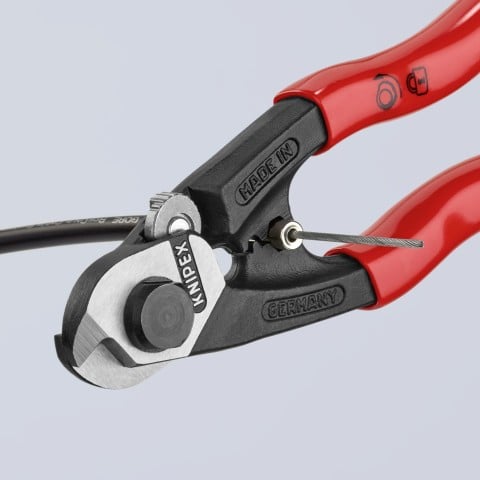 KNIPEX (95 61 190 SBA) 7 - 1/2" Wire Rope Shears - Pacific Power Tools