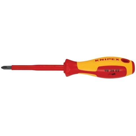 KNIPEX (98 24 02) Phillips Screwdriver, 4" - 1000V Insulated, P2 - Pacific Power Tools