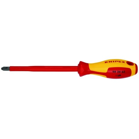 KNIPEX (98 24 03) Phillips Screwdriver, 6" - 1000V Insulated, P3 - Pacific Power Tools