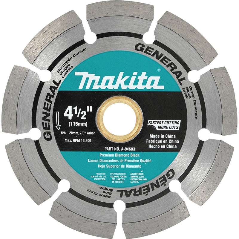 Makita | 4-1/2" Diamond Blade, Segmented, General Purpose - Pacific Power Tools