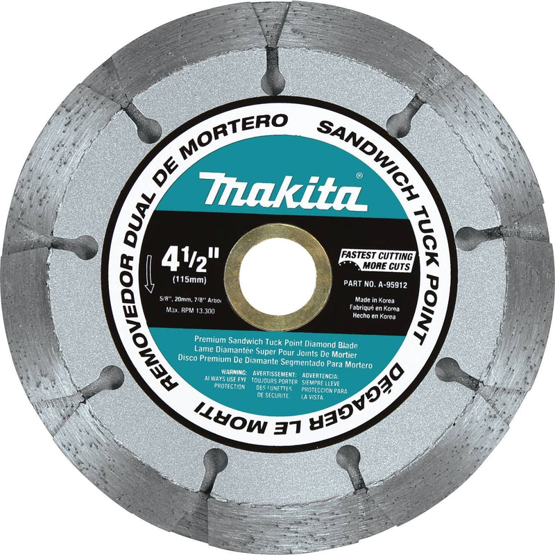 Makita | 4-1/2" Dual Sandwich Diamond Tuck Point Blade - Pacific Power Tools
