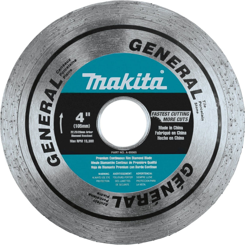 Makita | 4" Diamond Blade, Continuous Rim, General Purpose - Pacific Power Tools