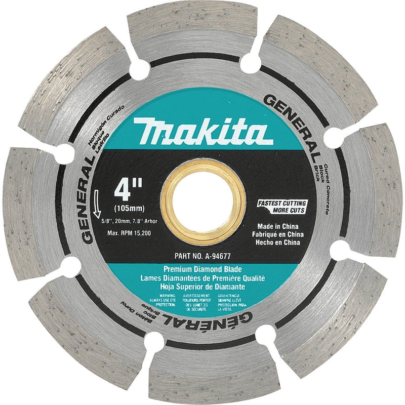 Makita | 4" Diamond Blade, Segmented, General Purpose - Pacific Power Tools