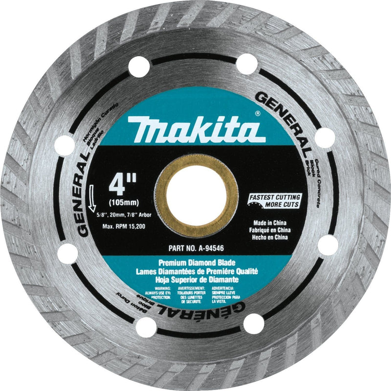 Makita | 4" Diamond Blade, Turbo, General Purpose - Pacific Power Tools