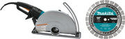 Makita (4114X) 14" SJS™ Electric Angle Cutter, with 14" Diamond Blade (Factory Reconditioned) - Pacific Power Tools