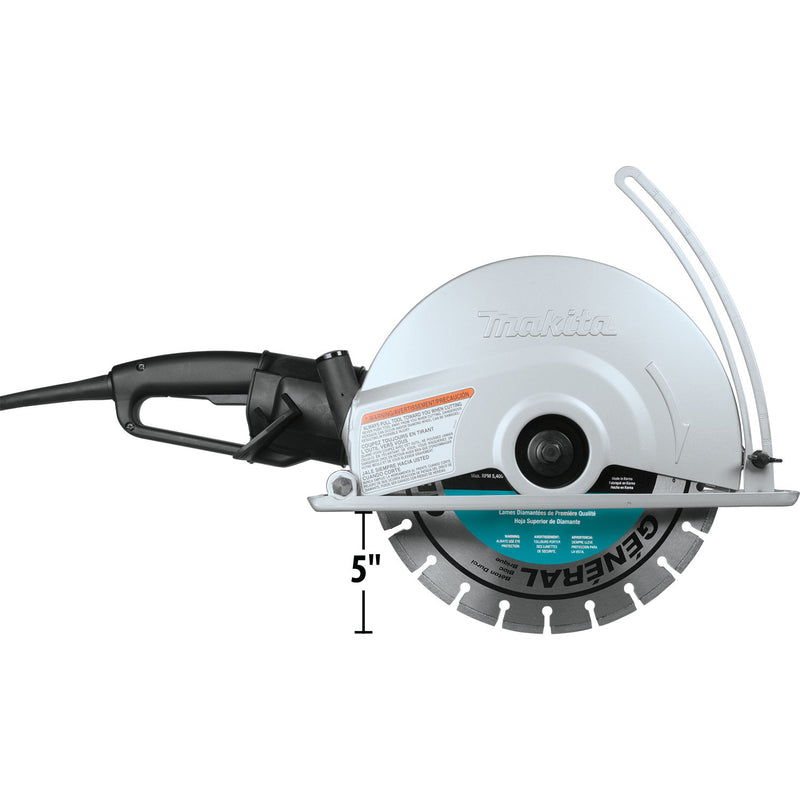 Makita (4114X) 14" SJS™ Electric Angle Cutter, with 14" Diamond Blade (Factory Reconditioned) - Pacific Power Tools