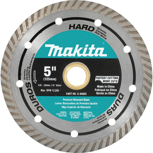 Makita | 5" Diamond Blade, Turbo, Hard Material - Pacific Power Tools