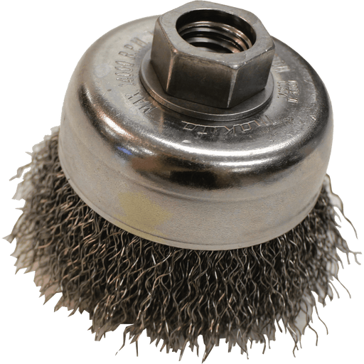 Makita (743205 - 6) 3" Crimped Wire Cup Brush, 5/8"‑11 - Pacific Power Tools