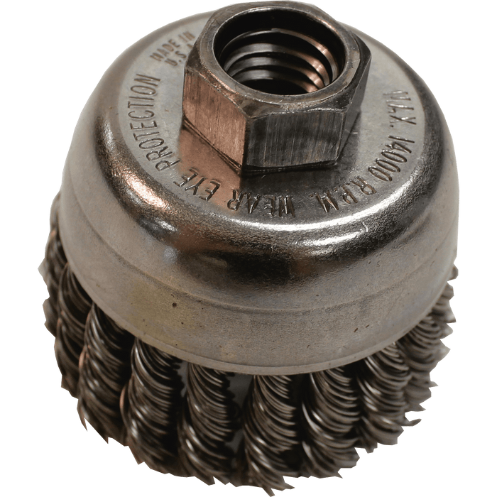 Makita (743209 - A) 2‑3/4" Knot Wire Cup Brush, 5/8"‑11 - Pacific Power Tools