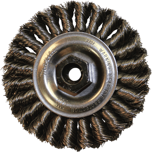 Makita (743212 - A) 4" Knot Twist Wire Wheel, 5/8"‑11 - Pacific Power Tools