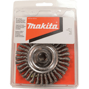 Makita (743213 - B) 4" Stringer Bead Twist Wire Wheel, Stainless, 5/8"‑11 - Pacific Power Tools