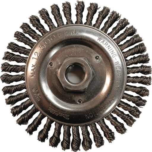 Makita (743216 - A) 5" Stringer Bead Twist Wire Wheel, 5/8"‑11 - Pacific Power Tools