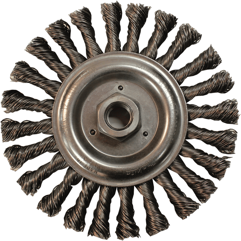 Makita (743218 - A) 6" Knot Cable Twist Wire Wheel, 5/8"‑11 - Pacific Power Tools