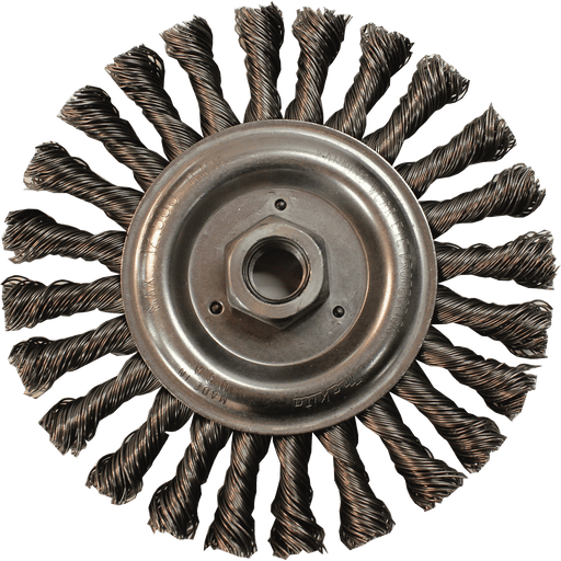 Makita (743218 - A) 6" Knot Cable Twist Wire Wheel, 5/8"‑11 - Pacific Power Tools