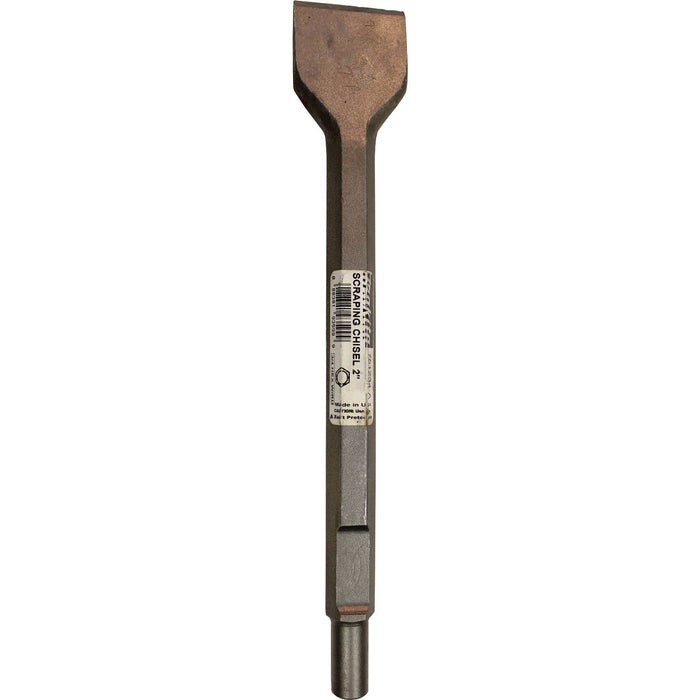 Makita (751234 - A) 2" x 12" Scraping Chisel, Spline or 3/4" hex - 21/32" round - Pacific Power Tools