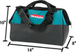 Makita (831253 - 8) 14" Contractor Tool Bag - Pacific Power Tools