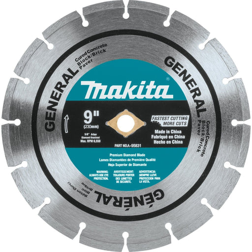 Makita | 9" Diamond Blade, Segmented, General Purpose - Pacific Power Tools