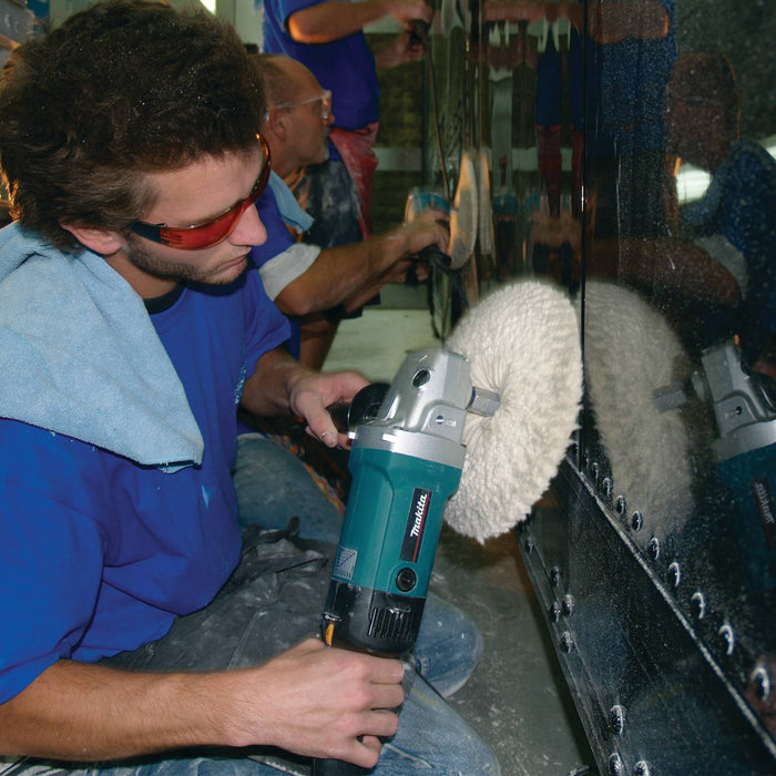 Makita (9227C - R) 7" Polisher, 10 AMP, 3,200 RPM, var. spd., loop and side handle (Factory Reconditioned) - Pacific Power Tools