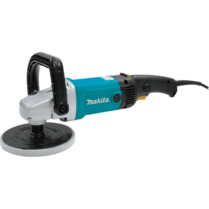 Makita (9227C - R) 7" Polisher, 10 AMP, 3,200 RPM, var. spd., loop and side handle (Factory Reconditioned) - Pacific Power Tools