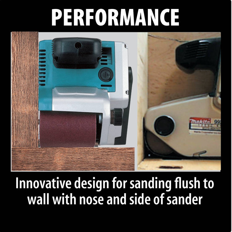 Makita (9903 - R) 3" x 21" Belt Sander, 8.8 AMP, var. spd. (Factory Reconditioned) - Pacific Power Tools