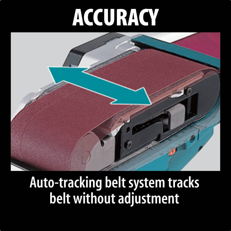 Makita (9903 - R) 3" x 21" Belt Sander, 8.8 AMP, var. spd. (Factory Reconditioned) - Pacific Power Tools