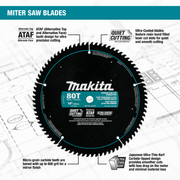 Makita (A - 94770) 10" 80T Ultra‑Coated Miter Saw Blade - Pacific Power Tools